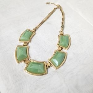 Mia collection Jade Geometric statement necklace